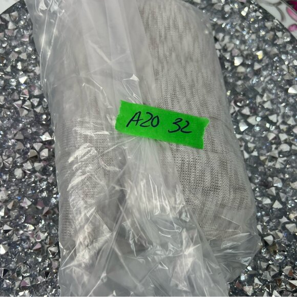 Laura long sleeve cinch tie up Elegant Gray and White Women's Blouse - Picture 6 of 6